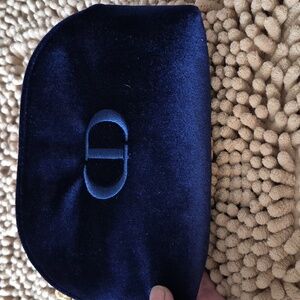Dior Midnight Blue Velvet Cosmetic Case